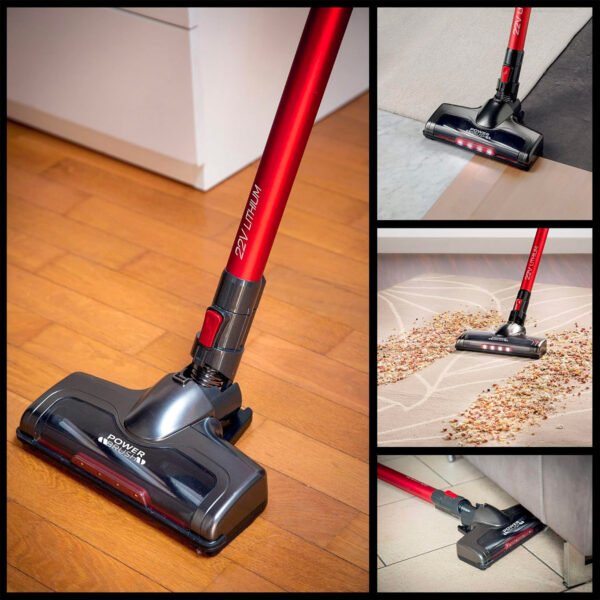 Aspirateur balai sans fil 2 en 1  Rouge – Image 6